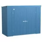 Abri de rangement Arrow Elite en acier, 8 x 4, bleu gris