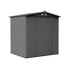 Remise EZEE Shed en acier galvanisé 6 x 5 pi, pignon bas, charbon