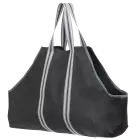 Firewood Bag Heavy Duty 29 x 9 x 18 in. Black and Gray