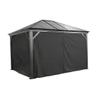 Sojag Black Curtains for Monaco/Messina/Mykonos/Moreno Gazebo, 10 ft. x 12 ft., Poly