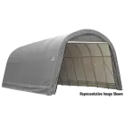 Garage rond ShelterCoat 15 x 28 pi, gris