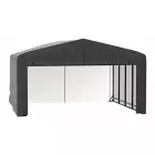 Garage résistant au vent et à la neige ShelterTube, 20 x 18 x 12, gris