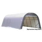 ShelterCoat 13 x 28英尺 防风防雪额定车库 圆顶 灰色 STD