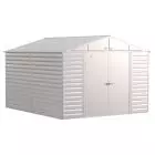 Abri de rangement en acier Arrow Select, 10 x 12 pi, gris pâle