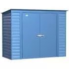 Arrow Select Steel Storage Shed, 8x4, Blue Grey