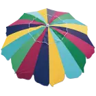 Parasol 7' 20 panneaux avec ancrage au sable intégré