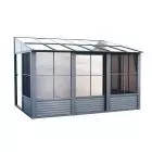 Gazebo Penguin Florence附加阳光房 10英尺 x 12英尺 石板色