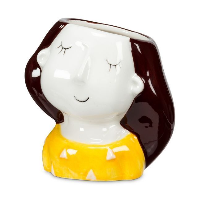 Small Girl Planter Yellow