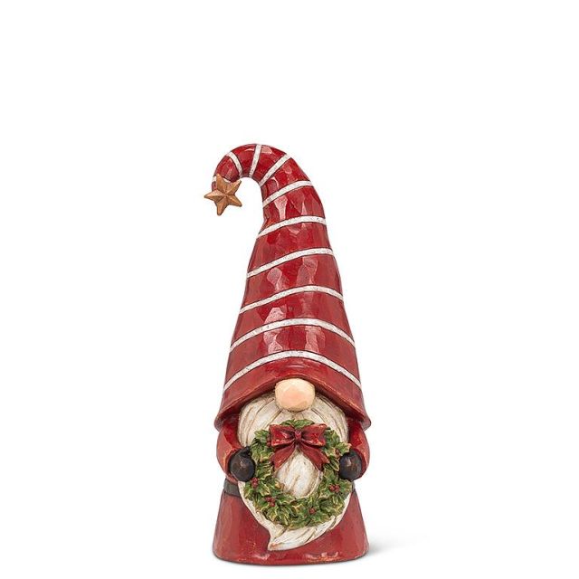 Large Gnome with Wreath