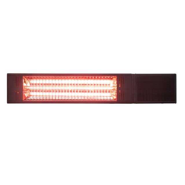 Westinghouse Infrared Electric Outdoor Heater - Wall Mounted with Gold Tube and Remote Control