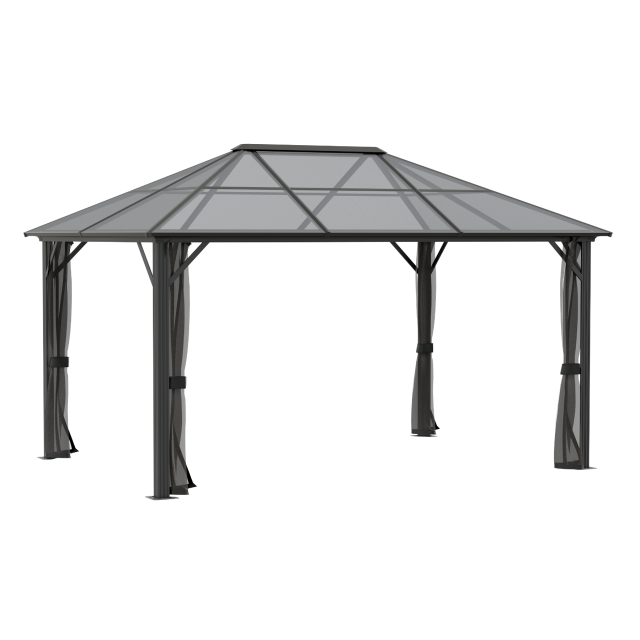 Sojag Meridien 10 ft. x 14 ft. Gazebo Charcoal