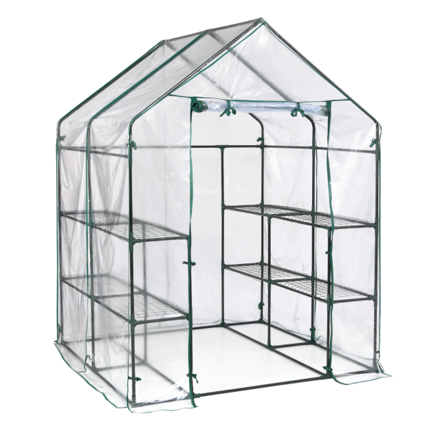 Miracle-Gro Mini Greenhouse  4' 8" x 4' 8" x 6' 5"