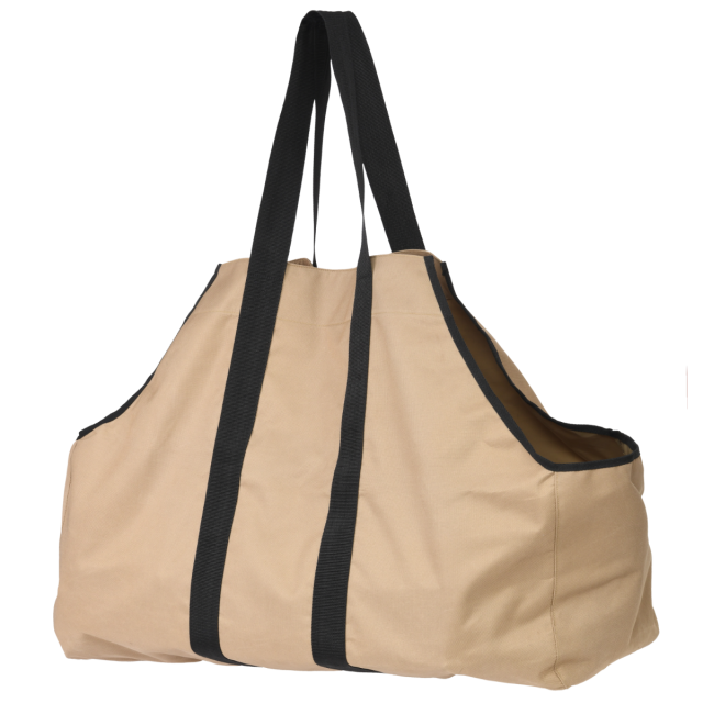 Firewood Bag Extra Large Heavy Duty 31 x 11 x 22 in. Tan