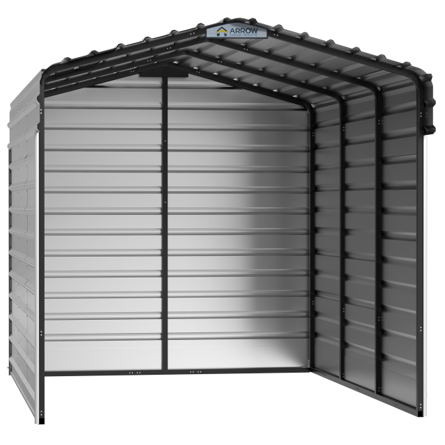 Abri d'auto en acier avec 3 parois, 10x15x09