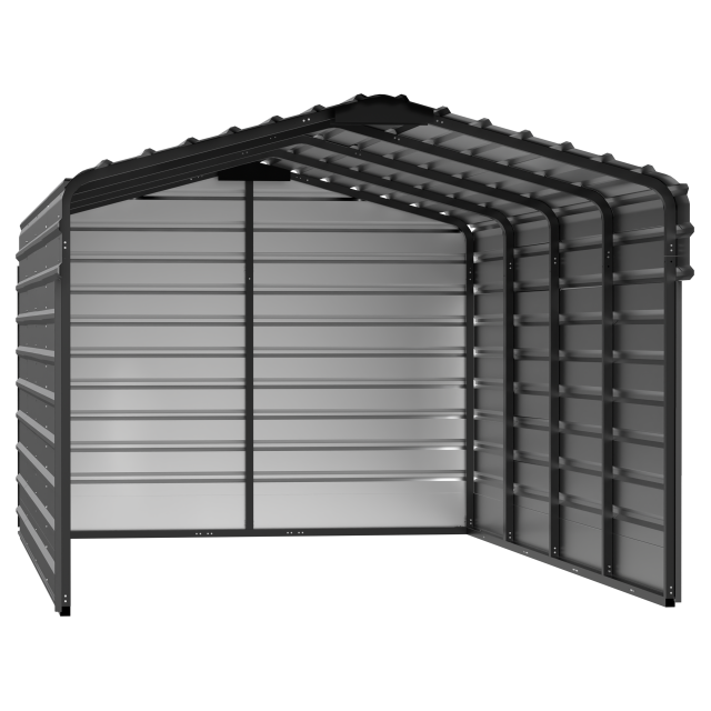 Arrow Steel Carport With 3 Wall Kits, 10X20X07