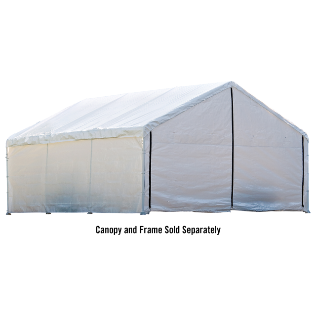 Canopy Enclosure Kit 18 × 40 ft. White (FR Rated - Frame and Canopy Sold Separately)