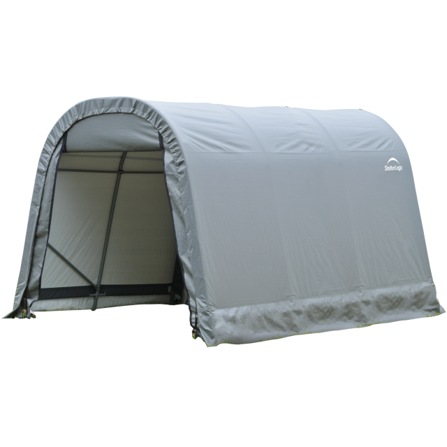 ShelterCoat 8 x 12 ft. Wind and Snow Rated Garage Round Gray STD