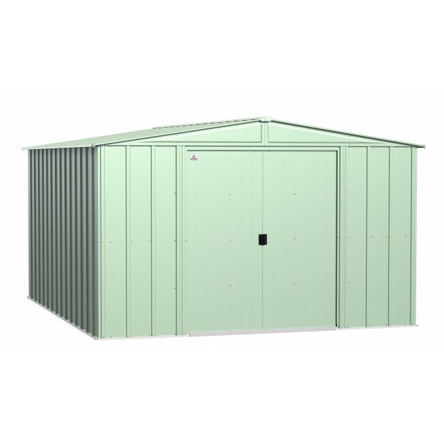 Arrow Classic Steel Storage Shed, 10x12, Vert sauge