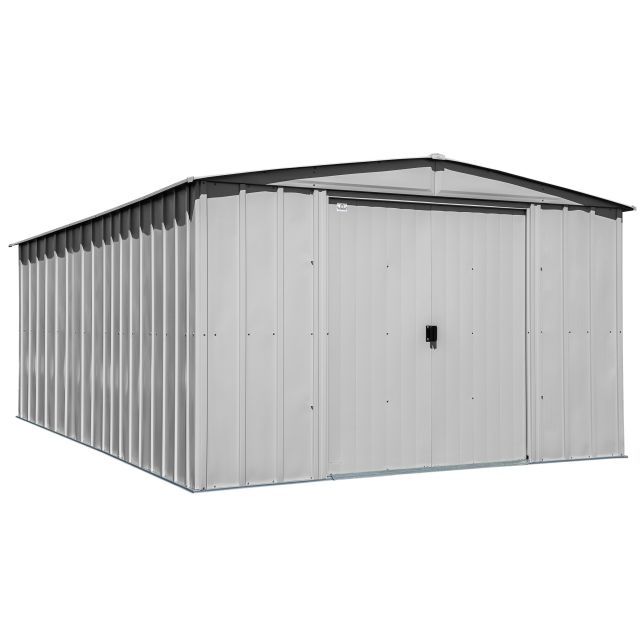 Arrow Classic Steel Storage Shed, 10x14, Gris pâle