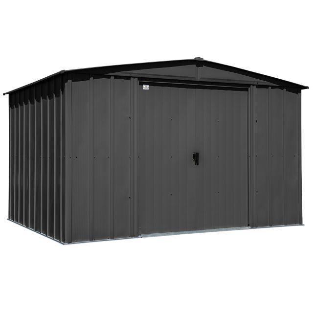 Remise de rangement en acier Arrow Classic, 10x8, gris anthracite