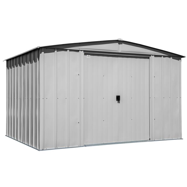 Arrow Classic Steel Storage Shed, 10x8, Gris pâle