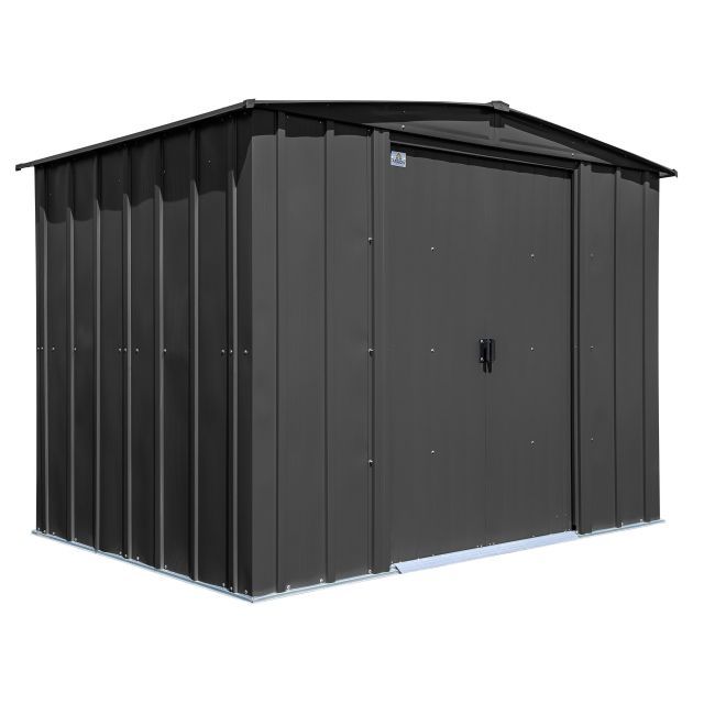 Remise de rangement en acier Arrow Classic, 8x6, gris anthracite