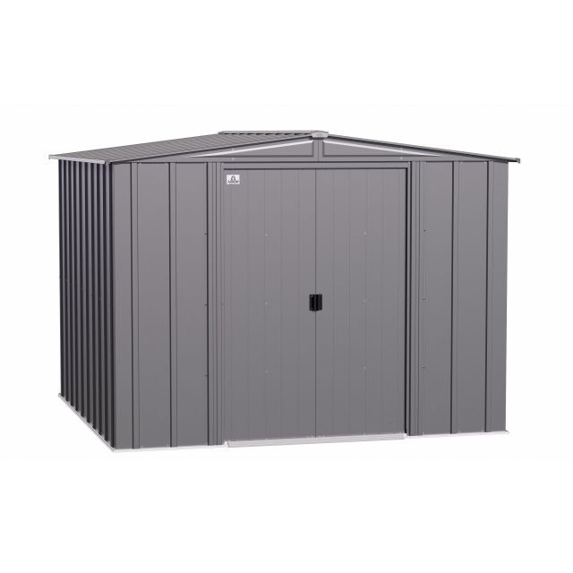 Arrow Classic Steel Storage Shed, 8x8, Charcoal