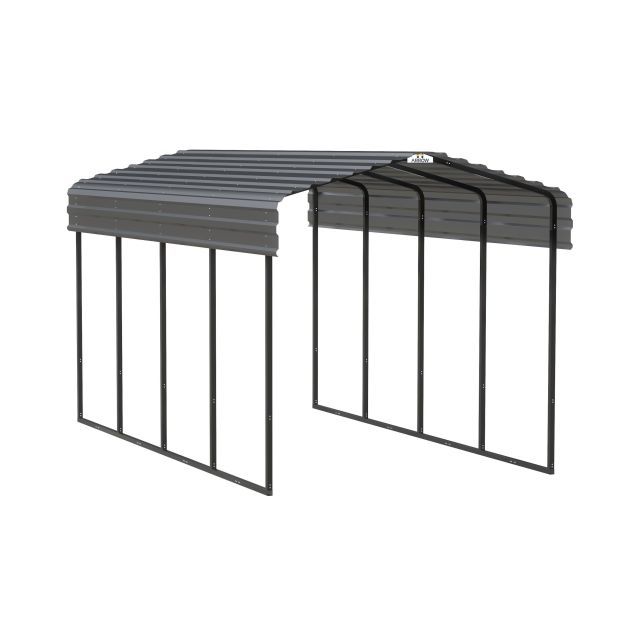Arrow Carport, 10 ft. x 20 ft. x 9 ft. Charcoal