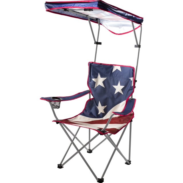 U.S. Flag Shade Folding Chair