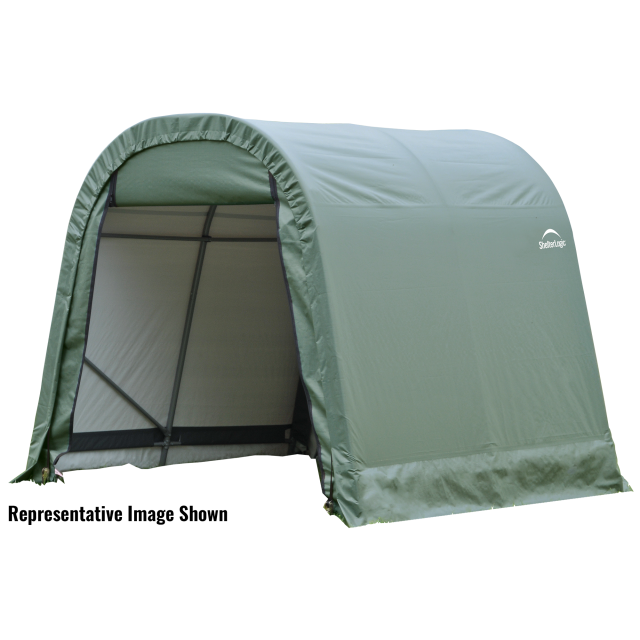 ShelterCoat 11 x 12 ft. Wind and Snow Rated Garage Round Green STD