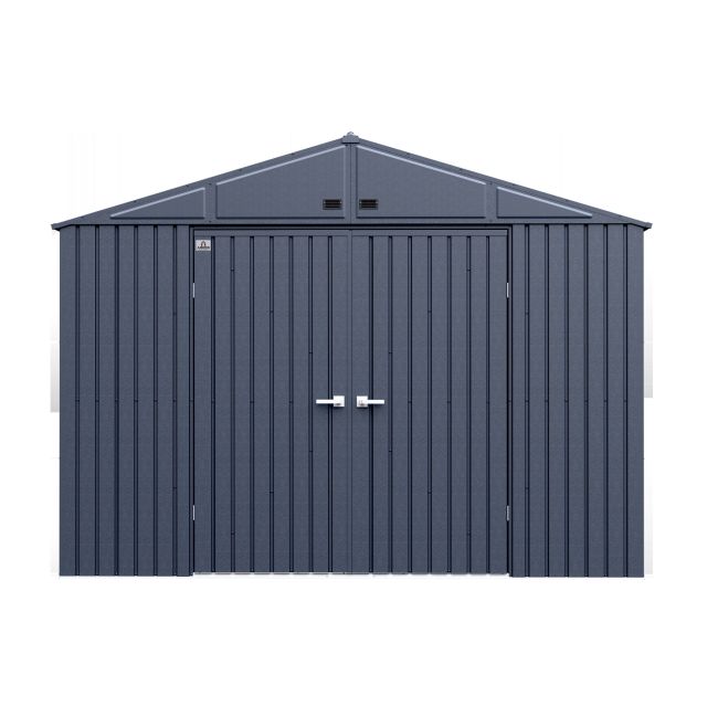 Abri de rangement Arrow Elite en acier, 10 x 14, anthracite