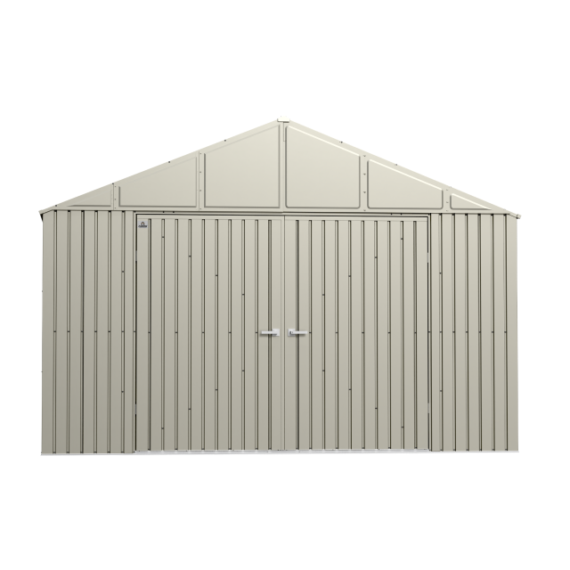 Abri de rangement Arrow Elite en acier, 12 x 12, gris froid