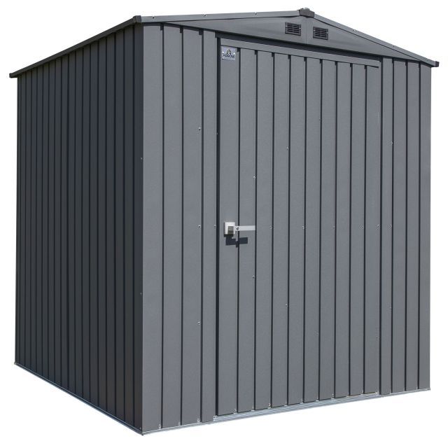 Abri de rangement en acier Arrow Elite, 1,8 x 1,8 m Anthracite