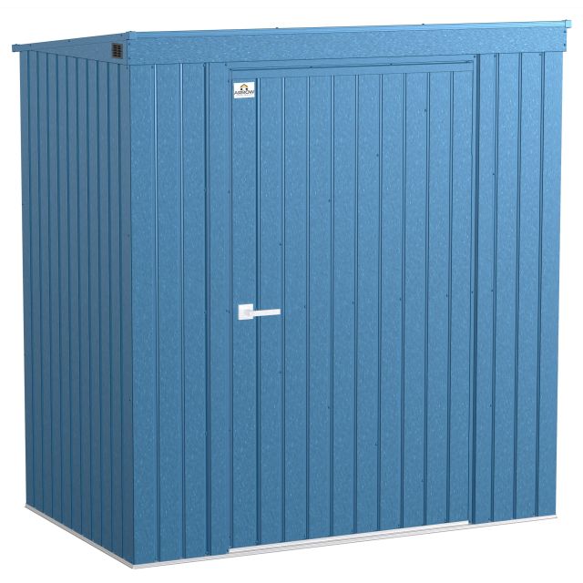 Abri de rangement Arrow Elite en acier, 6 x 4, bleu gris