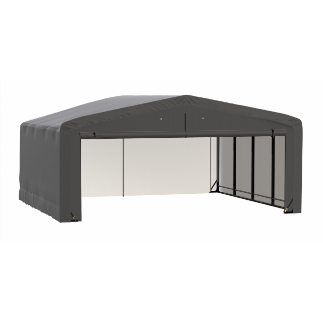 ShelterTube Wind and Snow-Load Rated Garage, 20x18x10 Gray