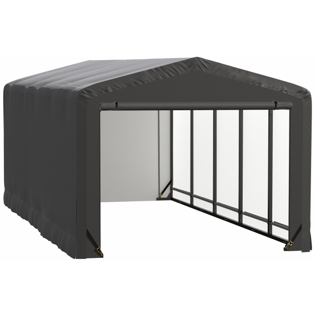 ShelterTube Wind and Snow-Load Rated Garage, 10x23x8 Gray