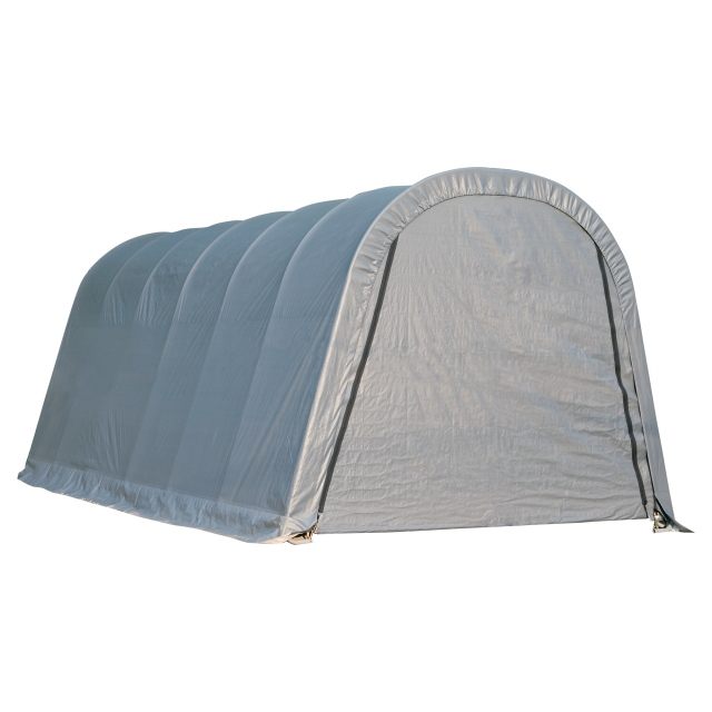 ShelterCoat 13 x 20 ft. Wind and Snow Rated Garage Round Gray STD