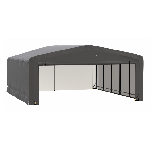 ShelterTube Wind and Snow-Load Rated Garage, 20x23x10 Gray