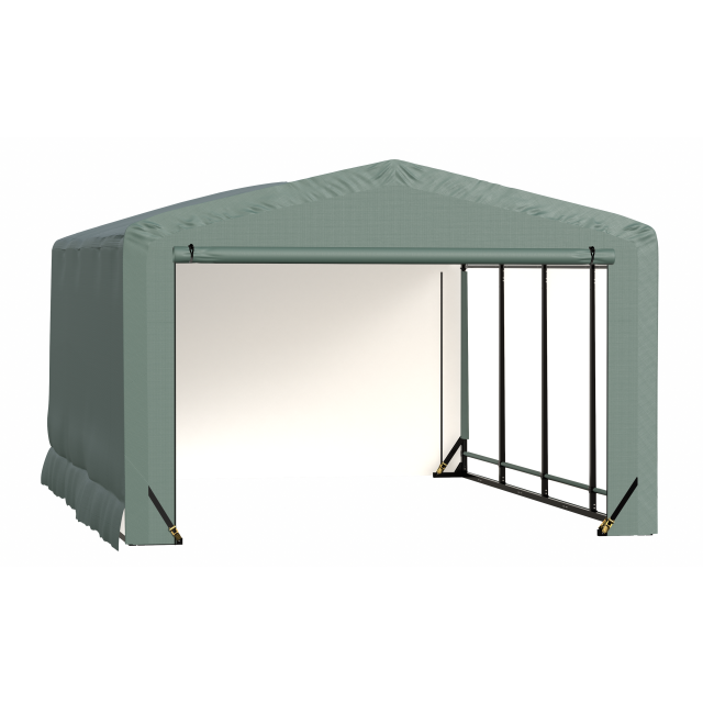 ShelterTube Wind and Snow-Load Rated Garage, 12x18x8 Green