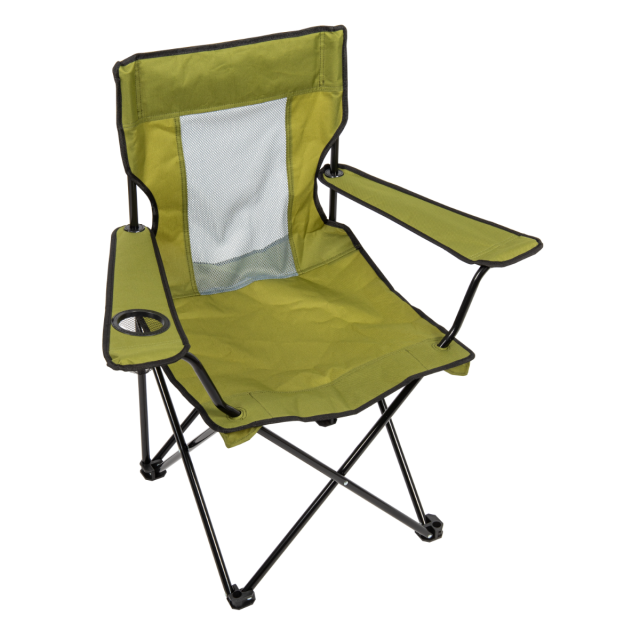 Mesh back quad camping chair Moss