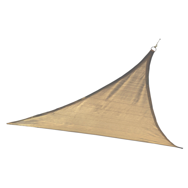 Shade Sail Triangle - Heavyweight (Attachment point/pole not included) 16 x 16 ft. Sand