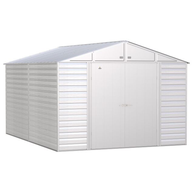 Arrow Select Steel Storage Shed, 10x14, Flute Grey