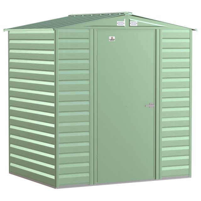 Arrow Select Steel Storage Shed, 6x5, Vert sauge