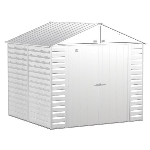 Arrow Select Steel Storage Shed, 8x8, Gris pâle