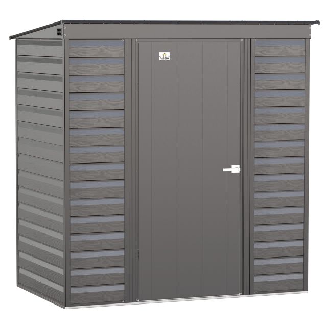 Arrow Select Steel Storage Shed, 6x4, Charcoal