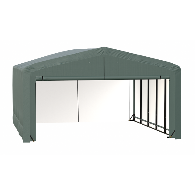 ShelterTube Wind and Snow-Load Rated Garage, 20x23x12 Green