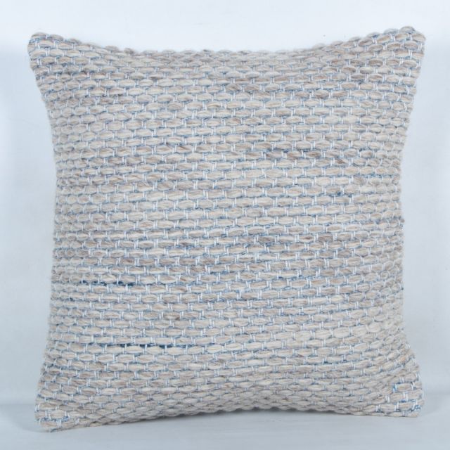 Ocean textured cushion 18" x 18" - Blue natural