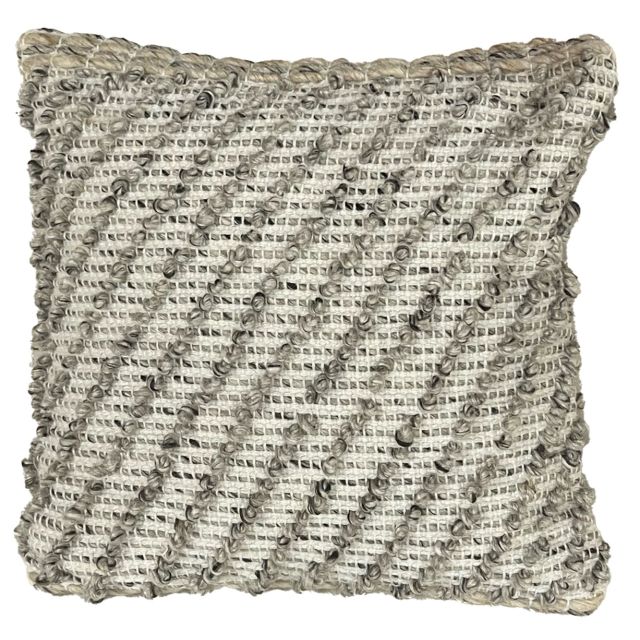 Coussin texturé Terra  18"x18" - Taupe - Corriveau