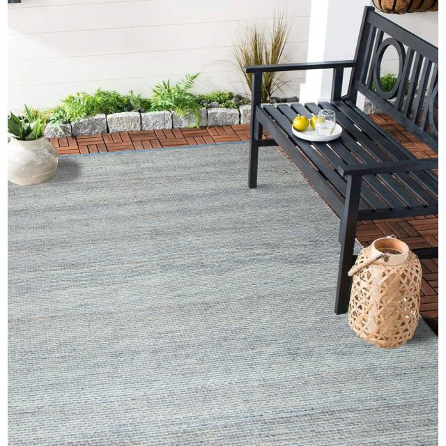 Ocean rug 5' x 7' - Blue natural
