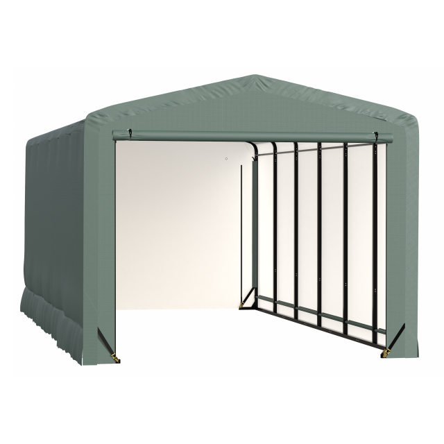 ShelterTube Wind and Snow-Load Rated Garage, 12x27x10 Green